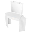 Ver imagem 7 de Penteadeira Camarim com Espelho e LED 1 Gaveta Glow A04 Branco - Lyam Decor