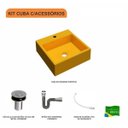 Ver imagem 3 de Kit Cuba Q355 Válvula Click 1 Polegada B Sifão Cromado Flexível Compace