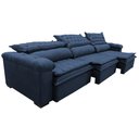 Ver mais imagens de Sofá Retrátil e Reclinável 3.52m Molas Ensacadas Cama inBox Botonê Espuma Viscoelástico Azul
