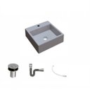 Ver imagem 2 de Kit Cuba Q355 Válvula Click 1 Polegada B Sifão Cromado Flexível Compace