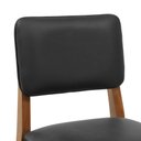 Ver imagem 6 de Banqueta Paris Madeira Maciça Assento C/ 68cm Altura - Amêndoa - Assento Estofado Corano Preto