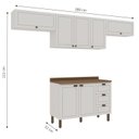 Ver imagem 2 de Cozinha Completa 4PÇS 7PTS 3GAV Americana Bco/Ebano c/ Tpo