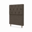 Ver imagem 4 de Cabeceira para Cama Solteiro Estofada ,088 ,Mts Zoe Vilajo: Suede Marrom