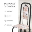 Ver mais imagens de Cadeiras para Sala de Jantar 4 Unidades Lara Preto/Botanic Bege