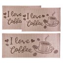 Ver imagem 1 de Kit Cozinha 3 Peças Eco Nature Love Coffee 87 Bege-Marrom - J Serrano