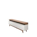 Ver imagem 5 de Rack Flynt com Painel Oslo para Tv até 75” 3 Portas 219 Cm - Canella C/ Off White Fosco