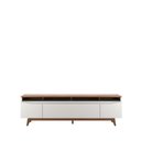 Ver imagem 4 de Rack Flynt com Painel Oslo para Tv até 75” 3 Portas 219 Cm - Canella C/ Off White Fosco