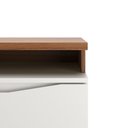 Ver mais imagens de Rack Flynt com Painel Oslo para Tv até 75” 3 Portas 219 Cm - Canella C/ Off White Fosco