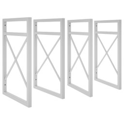 4 Suporte Nicho Prateleira Industrial Parede 37x20cm Branco - 1