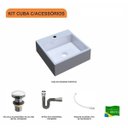 Ver imagem 3 de Kit Cuba Q355 Válvula Click 1 Polegada G Sifão Cromado Flexível Compace