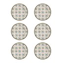 Ver imagem 1 de Conjunto de 6 Pratos Raso Olho Grego Alleanza Branco e Azul
