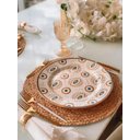 Ver imagem 3 de Conjunto de 6 Pratos Raso Olho Grego Alleanza Branco e Azul