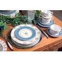 Ver imagem 4 de Conjunto de 6 Pratos Raso Olho Grego Alleanza Branco e Azul