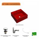 Ver imagem 3 de Kit Cuba Q355 Válvula Click 1 1/2 Polegada Sifão Cromado Flexível Compace