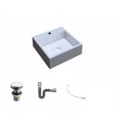 Ver imagem 2 de Kit Cuba Q355 Válvula Click 1 1/2 Polegada Sifão Cromado Flexível Compace