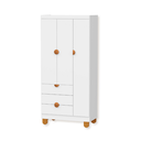 Ver imagem 1 de Guarda Roupa Infantil 3 Portas 3 Gavetas Apolo Branco Fosco