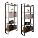 Ver imagem 1 de Kit 2 Estantes 5 Prateleiras Office Industrial Branco - PR Móveis
