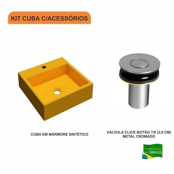 Kit Cuba Q355 com Válvula Click Botão 1 Polegada B Compace - 3