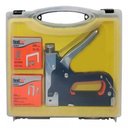 Ver imagem 2 de Kit Grampeador Pinador de Tapeceiro Profissional Maleta Kit Completo 4 a 14mm 300 Grampos Pregos