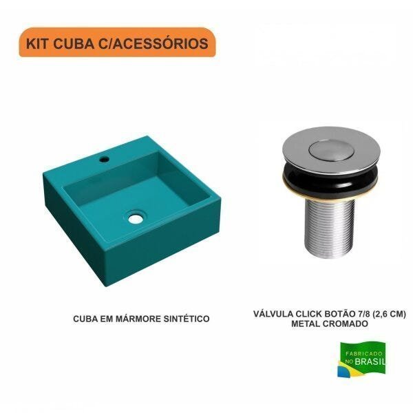 Kit Cuba Q355 com Válvula Click Botão 1 Polegada B Compace - 3