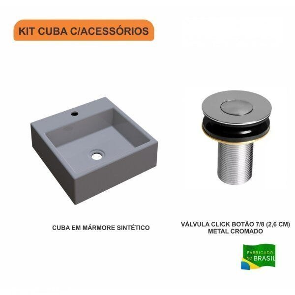 Kit Cuba Q355 com Válvula Click Botão 1 Polegada B Compace - 3