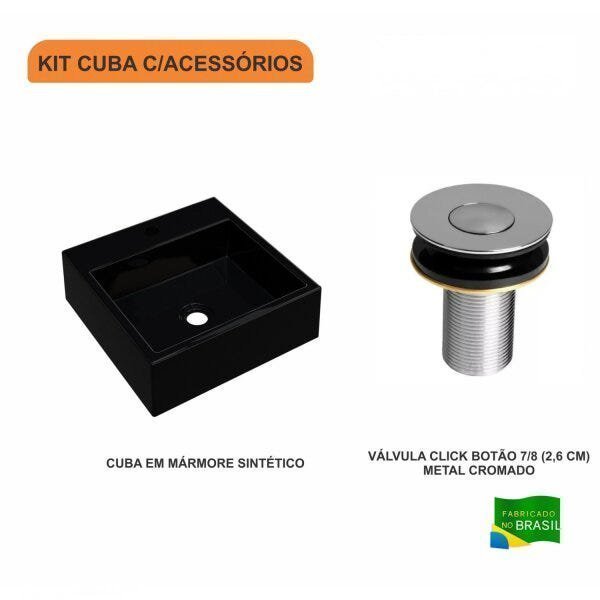 Kit Cuba Q355 com Válvula Click Botão 1 Polegada B Compace - 3