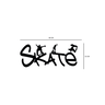 Adesivo de Parede Skate:80 X 53 Cm - 2