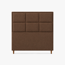 Ver imagem 2 de Cabeceira para Cama King Estofada 1,93 m Alice Vilajo: Suede Crush Cacau