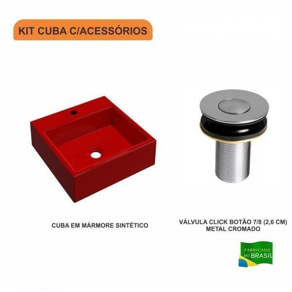 Kit Cuba Q355 com Válvula Click Botão 1 Polegada B Compace - 3