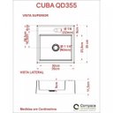 Ver imagem 5 de Kit Cuba Q355 com Válvula Click Botão 1 Polegada B Compace