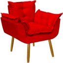 Ver imagem 2 de Kit 2 Poltronas Decorativa e 2 Puffs para Sala Recepção Manicure Consultório Quarto Alice Suede