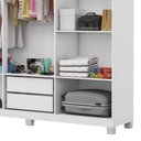 Ver imagem 5 de Guarda Roupa R22 6 Portas 2 Gavetas Sem Espelho Com Pés Carioca Móveis