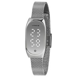 Relógio Pulso Quartz Digital Feminino Lince Ldm4706l Prata Unico - 1