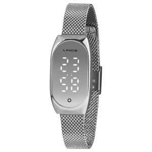 Relógio Pulso Quartz Digital Feminino Lince Ldm4706l Prata Unico