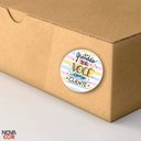 Ver imagem 3 de Adesivo Gratidão Ter Você como Cliente Redondo 3x3cm Cores 200un