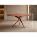 Ver imagem 3 de Conjunto de Jantar Catânia 4 Lugares Tampo em MDF com Cadeiras Estofadas em Duas Cores Cinamomo