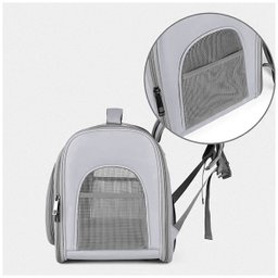 Mochila Transporte Cachorro Gato Pet Cao Animal de Estimaçao Pequeno Porte Viagem Passeio Alça Ombro - 14