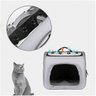 Mochila Transporte Cachorro Gato Pet Cao Animal de Estimaçao Pequeno Porte Viagem Passeio Alça Ombro - 13