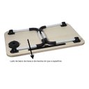Ver imagem 4 de Mesa Suporte para Notebook Mdf Multiuso Dobrável Cama Sofá Onyx Bege