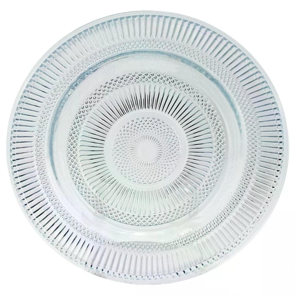 Centro de Mesa Saladeira e Prato Aroma Lhermitage Vidro 32cm - 3