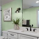 Ver mais imagens de Kit 10 Metros de Papel de Parede Lavavel Textura Linho Verde Claro