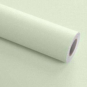 Kit 5 Rolos Papel Parede Lavavel Textura Linho Verde Claro Open Star 32655