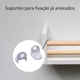 Kit 4 Prateleira Branca de Mdf (banheiro Porta Cosmético Organizador / Quarto Infantil para Livros ) - 3