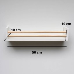 Kit 4 Prateleira Branca de Mdf (banheiro Porta Cosmético Organizador / Quarto Infantil para Livros ) - 2