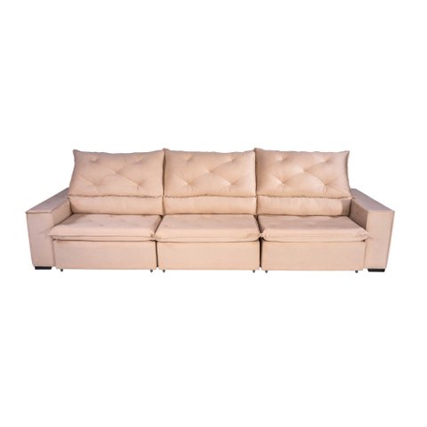 Sofá Premium Deluxe 3,5mts - Bege