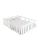 Ver imagem 3 de Cama Montessoriana Casal em Madeira Maciça Branco