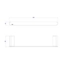 Ver imagem 2 de Porta Toalha Deca 30cm Versa Corten - 2040.CT31.030.Mt