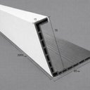 Ver imagem 3 de Kit Guarnição de PVC Revestido em Pet 220CMX7CM Onedoor Branco
