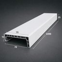 Ver imagem 4 de Kit Guarnição de PVC Revestido em Pet 220CMX7CM Onedoor Branco