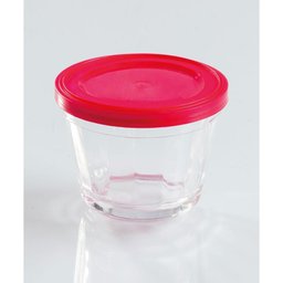 Tigela Pequena Pote Americano de Vidro 150ml Marinex com Tampa Plástica Colorida - 5